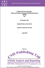 Image of front page of GPAQ report linking to sample report Image of front page of GPAQ report linking to sample report
